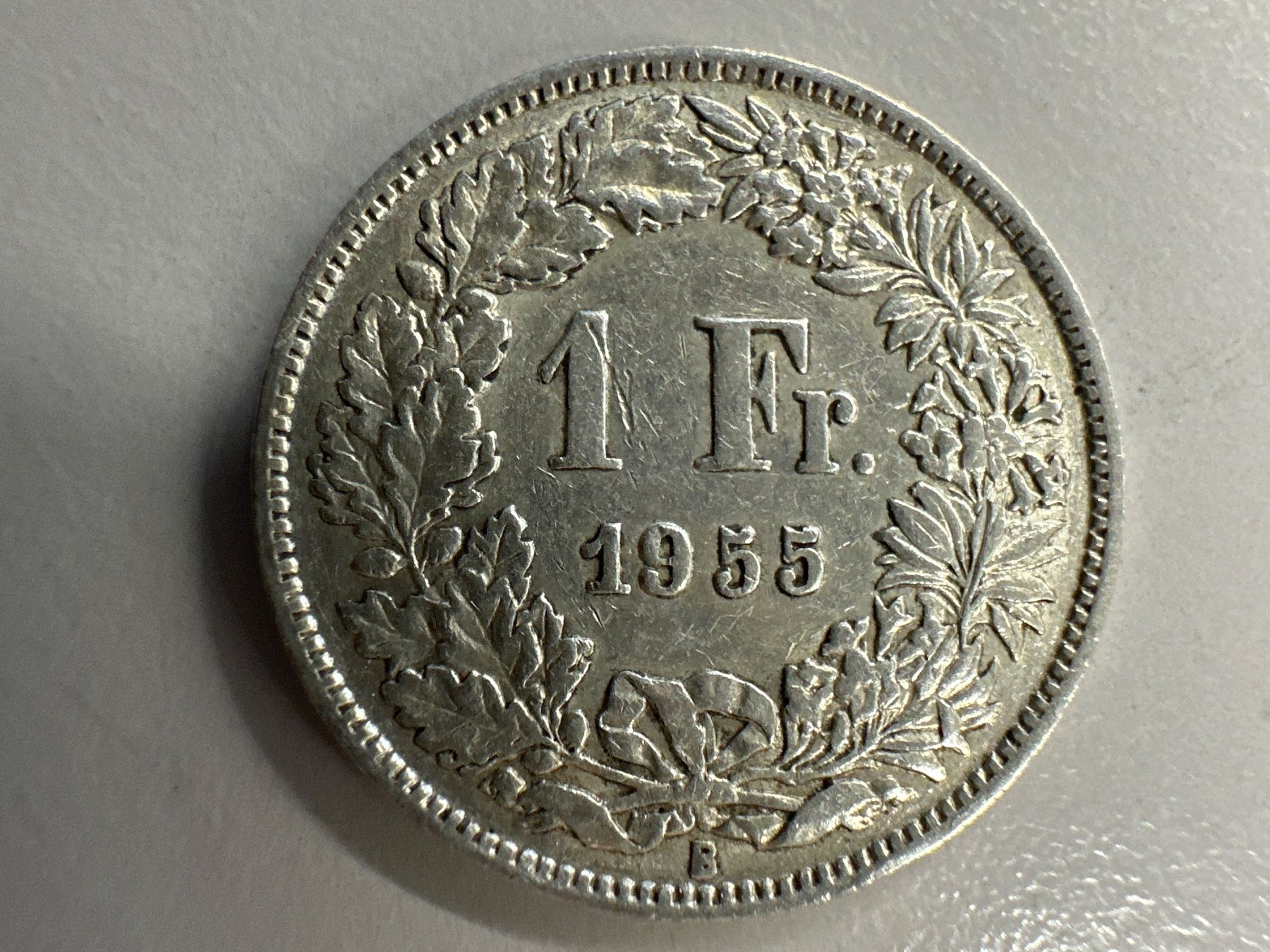 Tutti le monete: 1 Fr. Silber Schweiz 1955 ss+ – Usato da Herisau venduto da herau