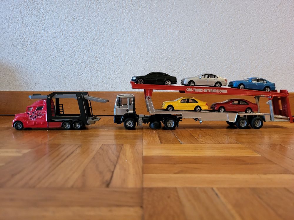 MATCHBOX SUPER KINGS K10 CAR TRANSPORTER Porte Auto no hot wheels