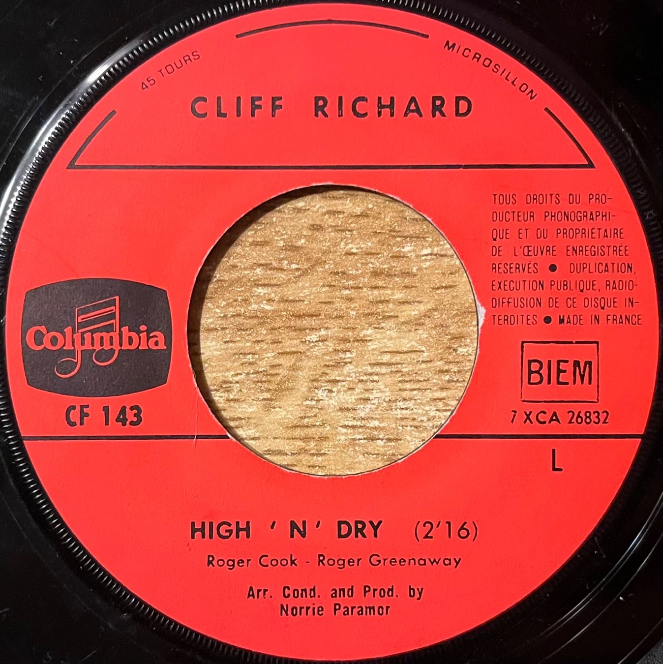 Dischi in vinile: CLIFF RICHARD -- CONGRATULATIONS - EUROVISION 1968 – Usato da Bussigny venduto da vinyl-pas-cher 3