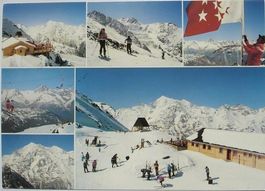 GRÄCHEN Aussicht von Seetalhorn, Skilift, Gondelbahn