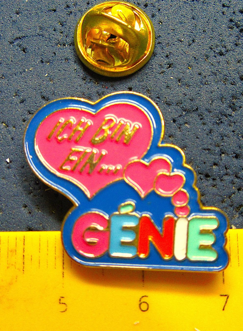 Swiss Plaketten & Abzeichen: ICH BIN EIN GENIE PIN – Gebraucht aus Ettingen von Hausi4711