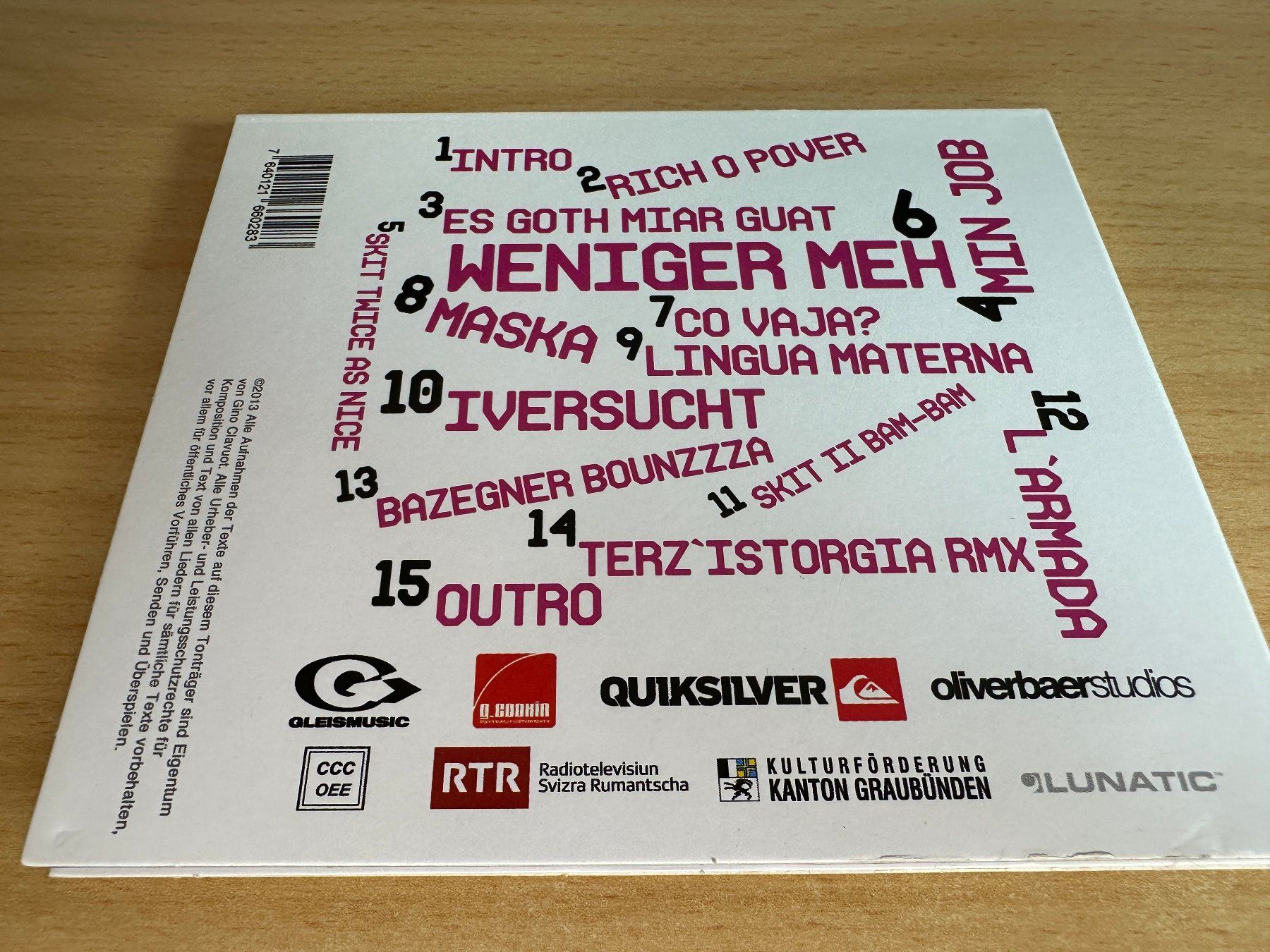 CD: Snook – Rich O Pover – Usato da Rikon im Tösstal venduto da Alpenmutz 1