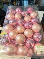 48 Rosa Weihnachtskugeln ( glänzend und matt )