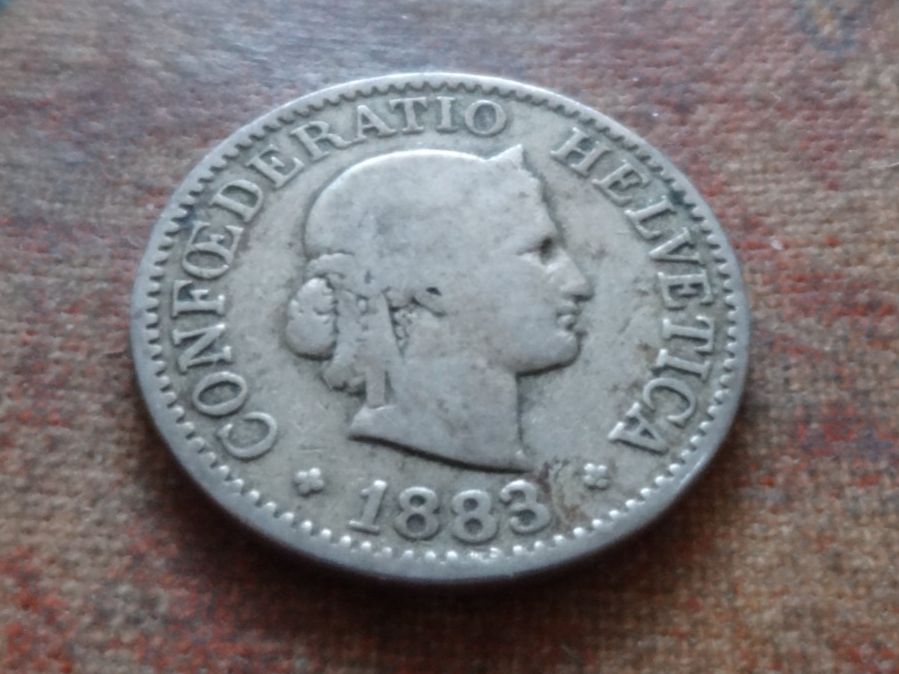 Tutti le monete: 10 Rp. 1883  (C) – Usato da Romanel-sur-Lausanne venduto da Swift13