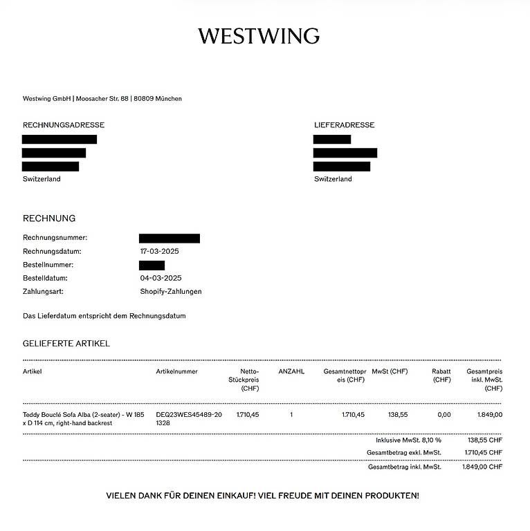 Westwing Divani: Teddy Bouclé Sofa Alba (2-seater) – Nuovo (secondo la descrizione) da Ebmatingen venduto da a-j. 1