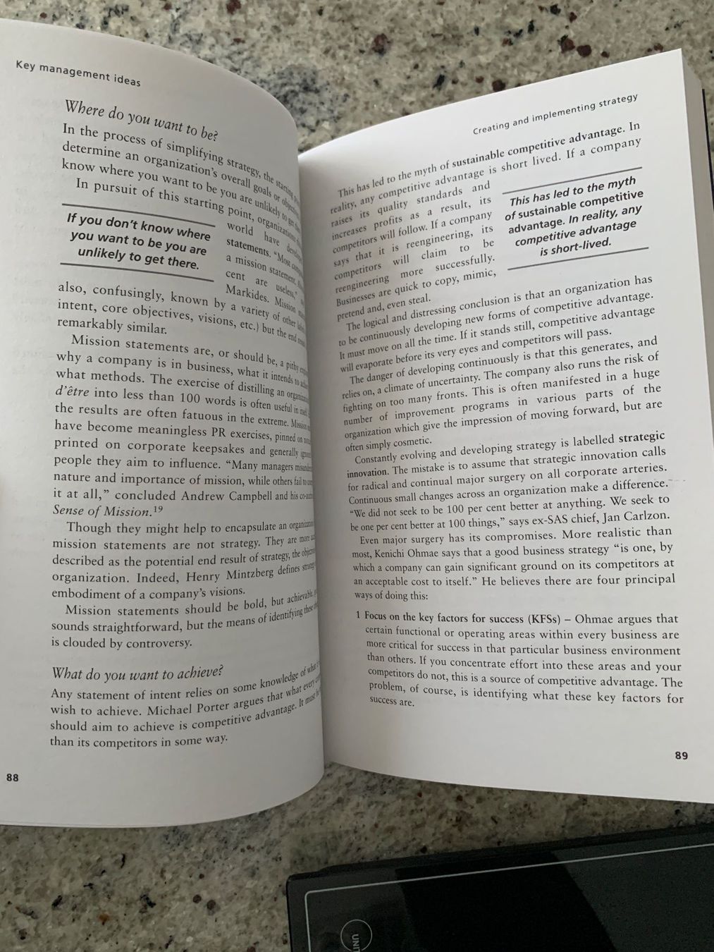 Livres: Book "Key Management Ideas" 3rd edition – D'occasion à Genève par sunsustains 8