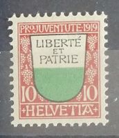 2348D) 1919 Pro Juventute Waadt postfrisch Kt. 15.-