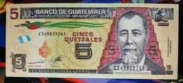 Guatemala 5 Quetzales UNC