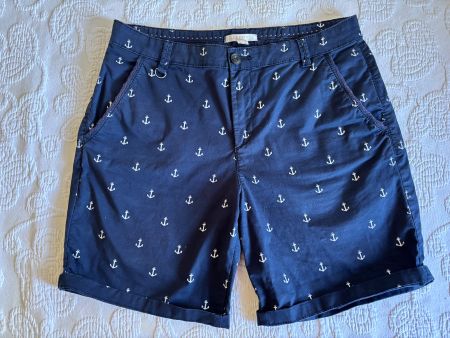 Shorts dunkelblau Anker Muster Grösse 38 guter Zustand