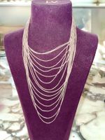 🌟  Brazilian Modernist 900 Silver Cascade Necklace | 1960s