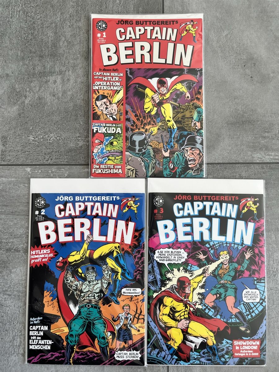 Fumetti: CAPTAIN BERLIN COMIC 1-3 – Usato da Densbüren venduto da lana79