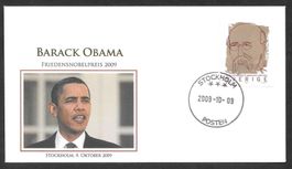 Sonderbrief Barack Obama Friedensnobelpreis 9.10.2009