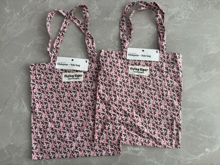 Baumwoll-Tote-Bag (2x) mit weihnachtlichem Motiv -  NEU!