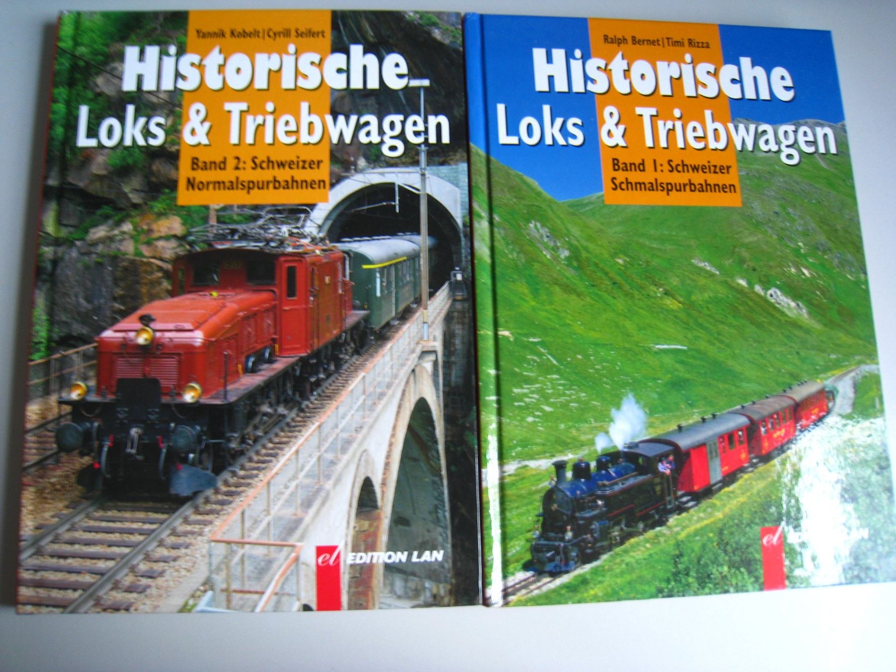 Libri: Historische Loks + Triebwagen 1+2, Edition Lan 2013 + 2014 – Usato da Buchs ZH venduto da swiss-train