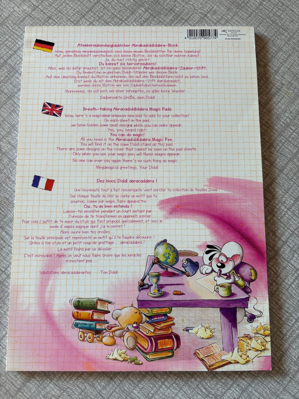Blocs de correspondance: Diddl Schreibblock A4 – D'occasion à Grellingen par Apibox 1