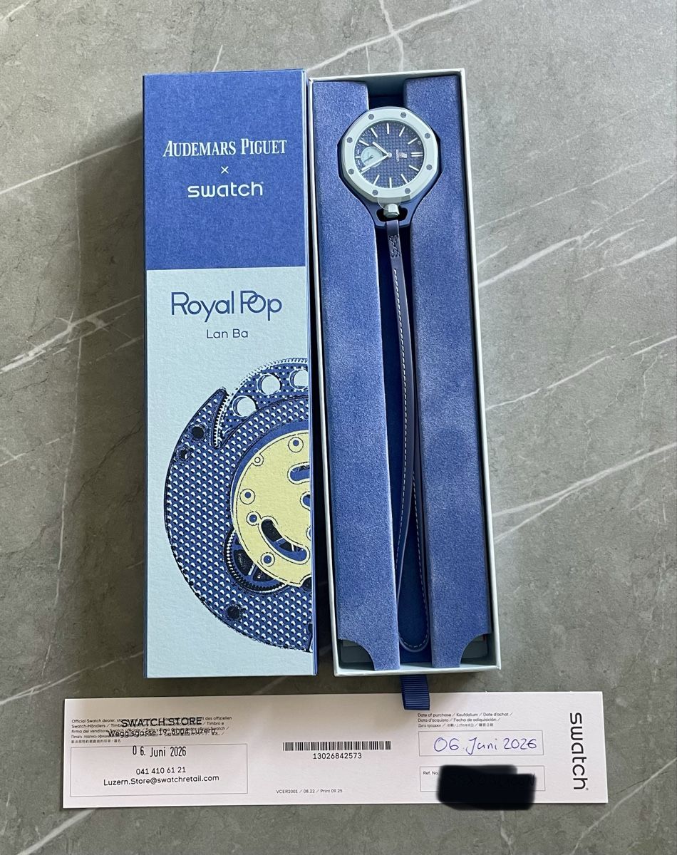 Swatch Orologi: Audemars Piguet Swatch Royal Pop – Nuovo e nell'imballaggio originale da Ebikon venduto da cellinskis 1