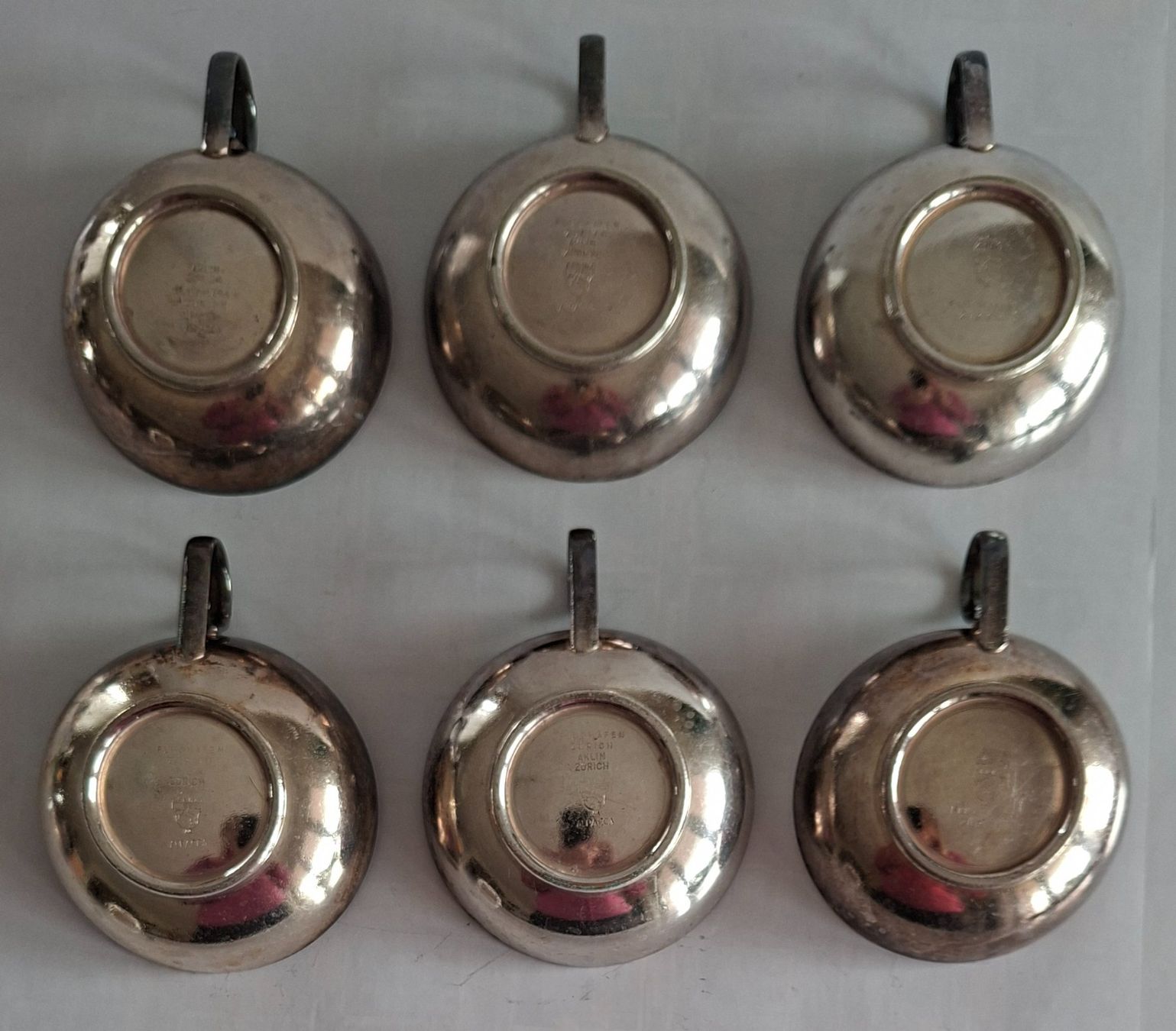 Tazze: 6er Set stilvoll Vintage Spring Glacé- Eisschalen Versilbert – Usato da Opfikon venduto da Diversamente 3