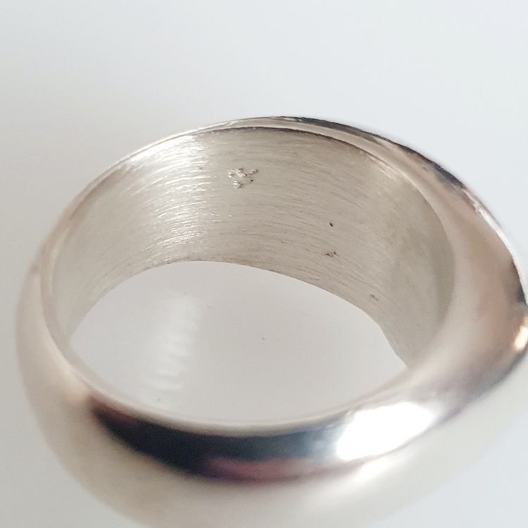 Vintage Damenring aus 925 Silber  sieht aus wie eine Eule 6