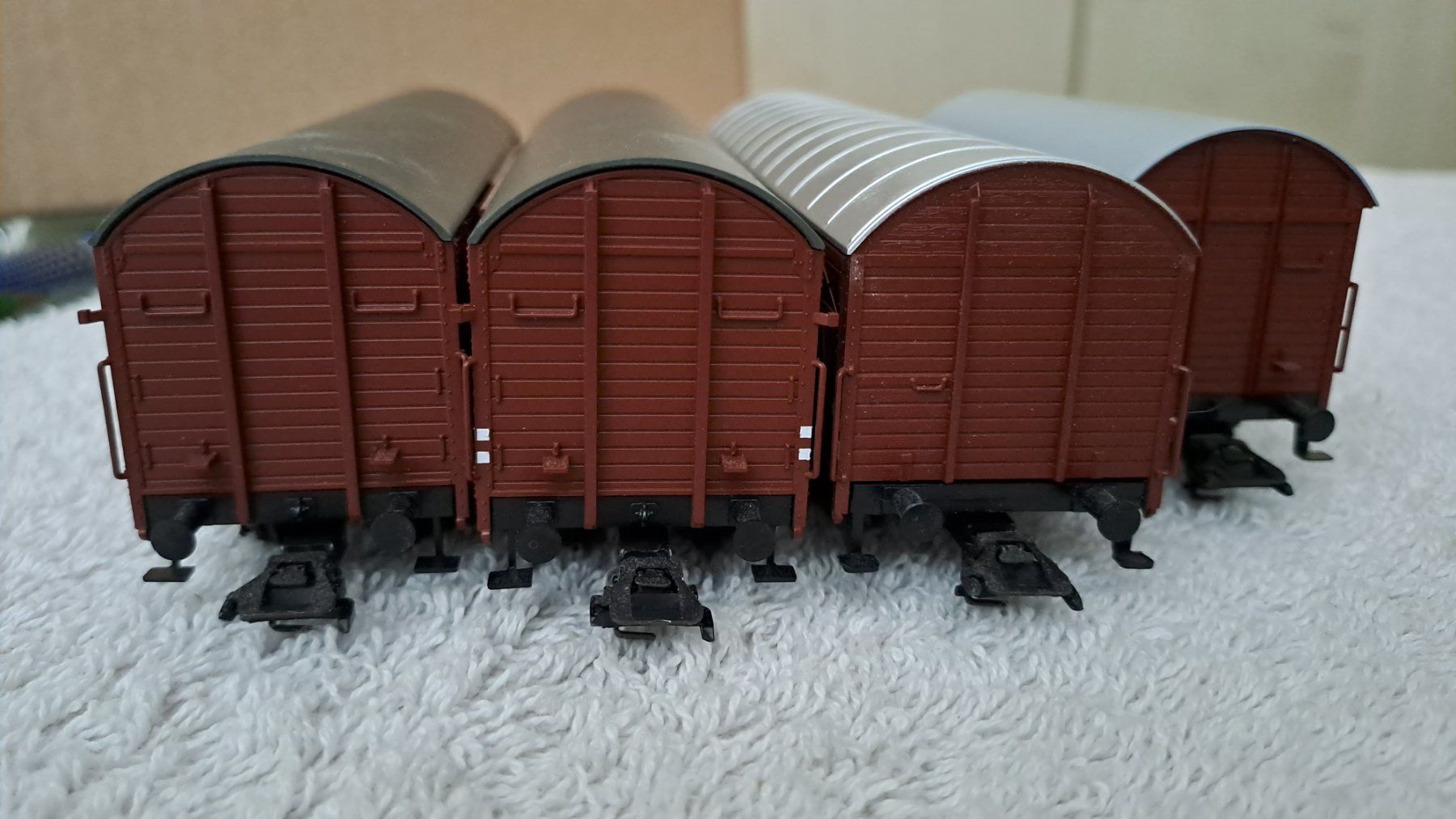 Märklin Modellini di ferrovie: ärklin 8 Güterwagen H0 WS/38 – Usato da Winterthur venduto da Riebeli333 2