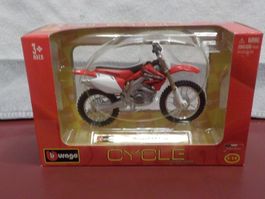 Honda CRF 450R Burago 1:18, neuwertig, OVP, Sammlerstück