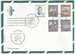 Sonderstempel 6. Pfadfinder-Bundeslager Domleschg 1966