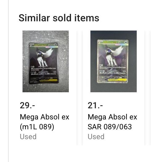 Pokémon Sammelbilder & Trading cards: Mega Absol EX SAR #089 Pokemon Japanese CCIC 9.5 – Gebraucht aus St.Gallen von Lizazhou 2