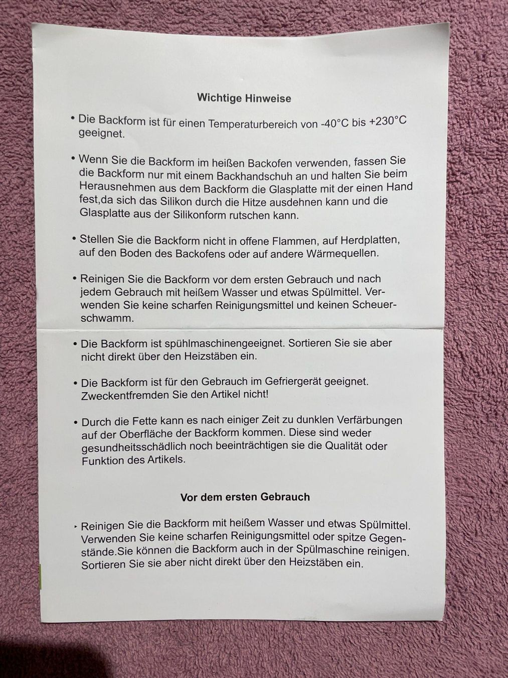 Backformen: Backform-Set Silikon/Glas von AMBIKON – Gebraucht aus Langnau b. Reiden von taffi17 5