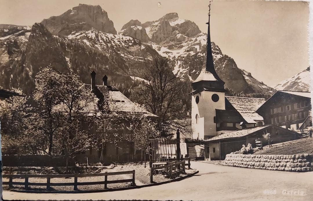Ansichtskarten: GSTEIG  - 1951 – Gebraucht aus Delémont von Domdom1