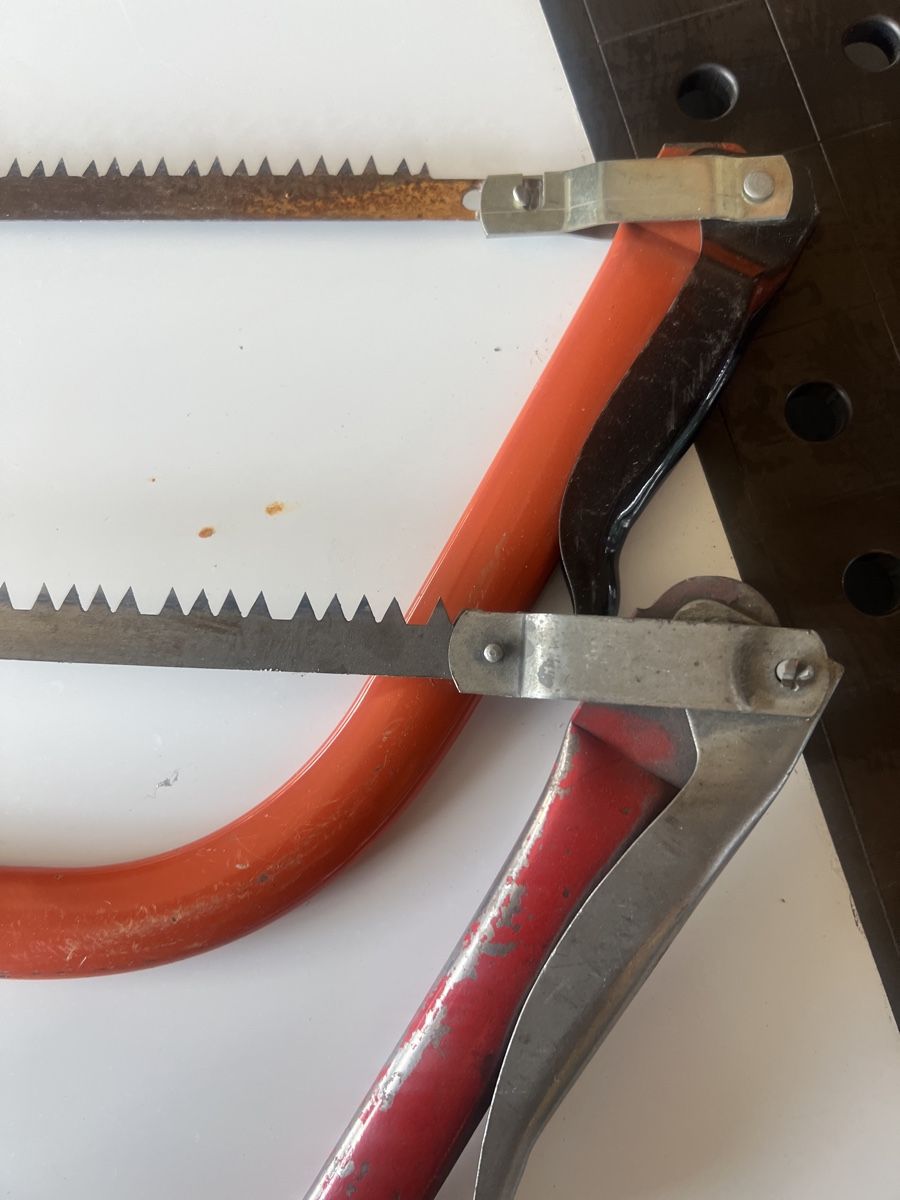 Sägen: Gebrauchte Bügelsäge / Holzsäge, robust und scharf – Gebraucht aus Mellingen von Oelquelle 3