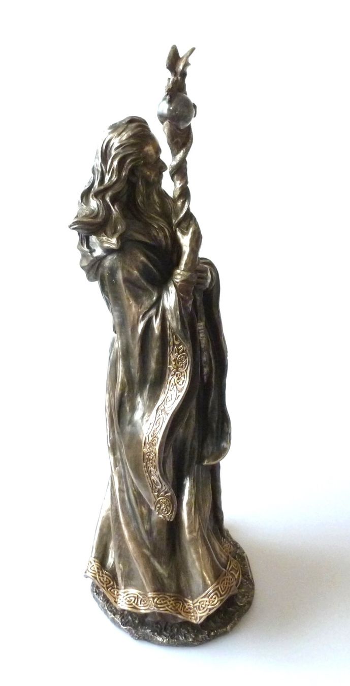 Figuren: Merlin - Kunstharz-Statue mit Kristallkugel – Neu und originalverpackt aus Mauren von Yeelen 8