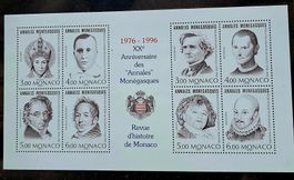 MONACO Bloc ** Annales monégasques, 1996