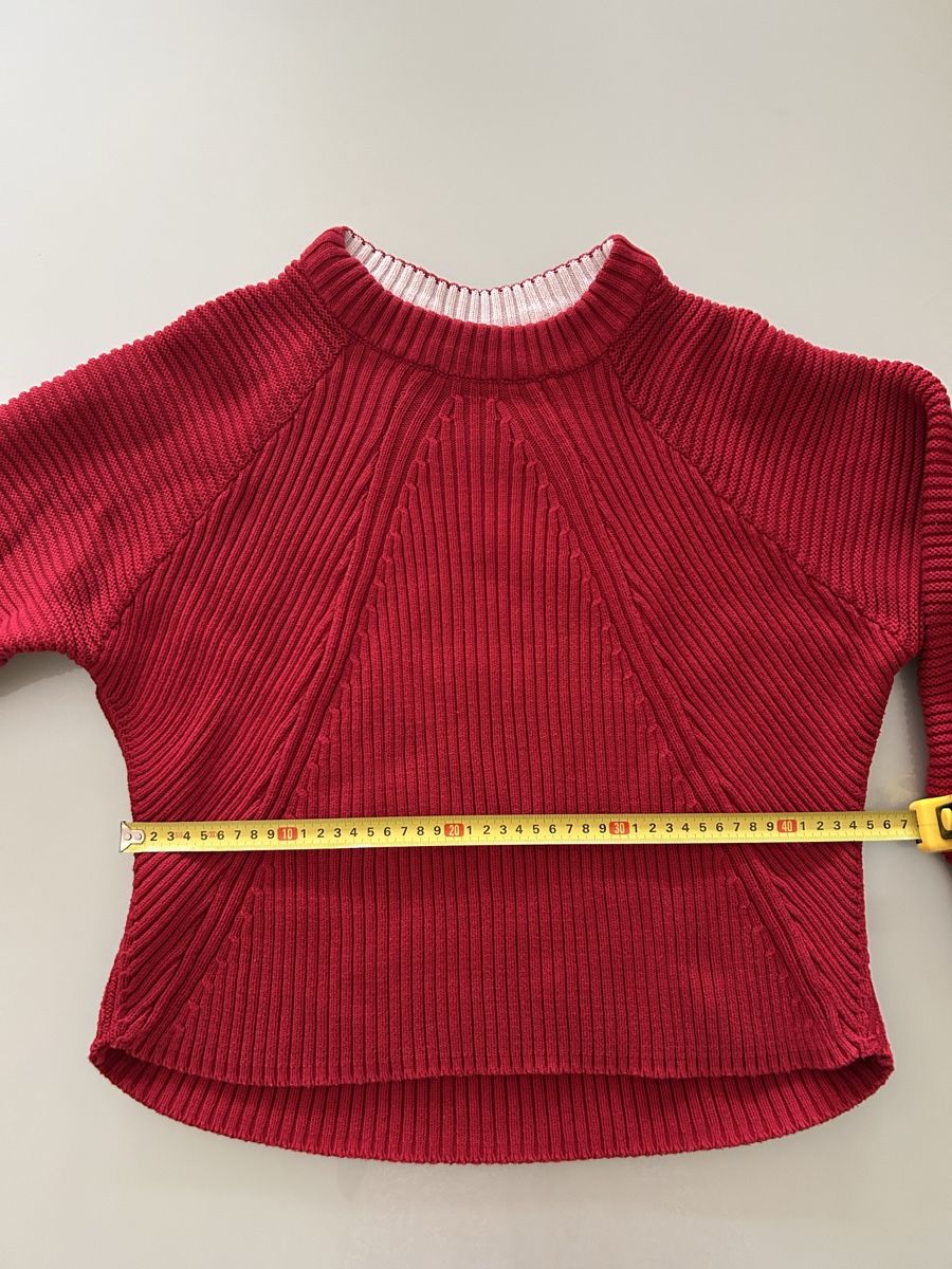 Mango Pullover & Sweatshirts: Pull Mango rouge en coton, taille M - Chaud pour l'hiver! – Gebraucht aus Morges von cat_6cm9 4