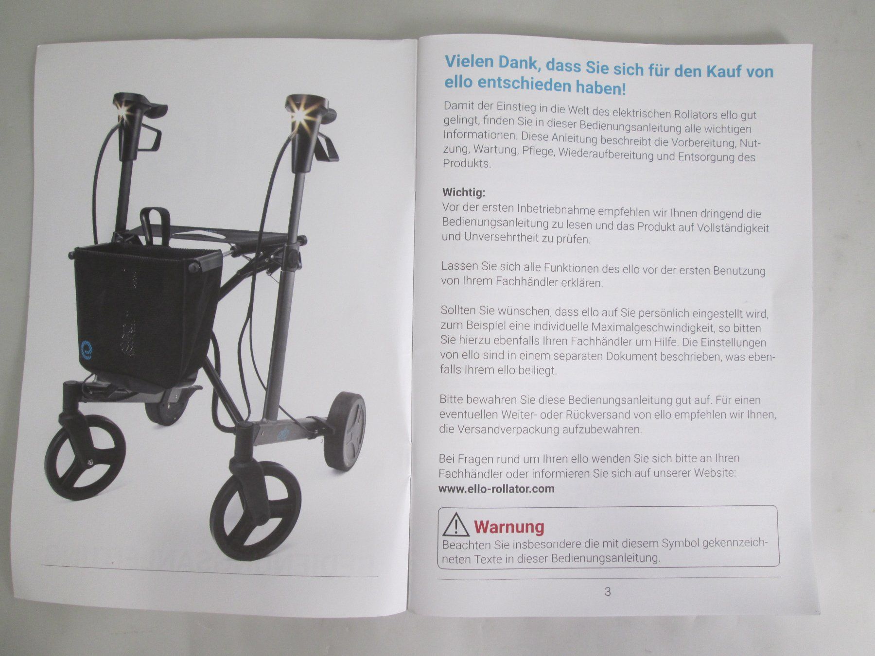 Ausili per la deambulazione: original ELLO Elektro Rollator / neuwertig – Nuovo (secondo la descrizione) da Rapperswil SG venduto da designandmore 9