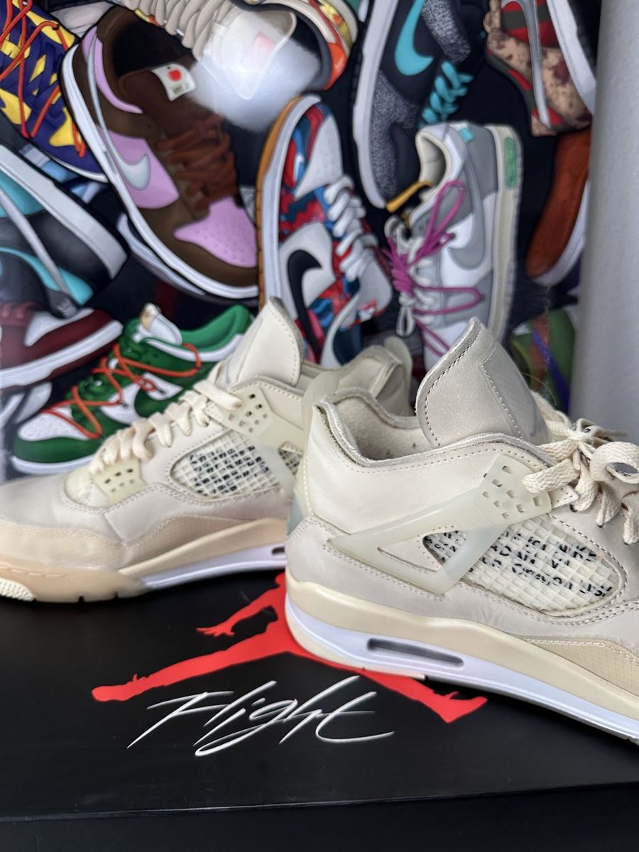 Off-White Scarpe da uomo: Jordan 4 OFF-WHITE Sail, Gr. 42.5 – Usato da Freidorf TG venduto da kickznlacez 6