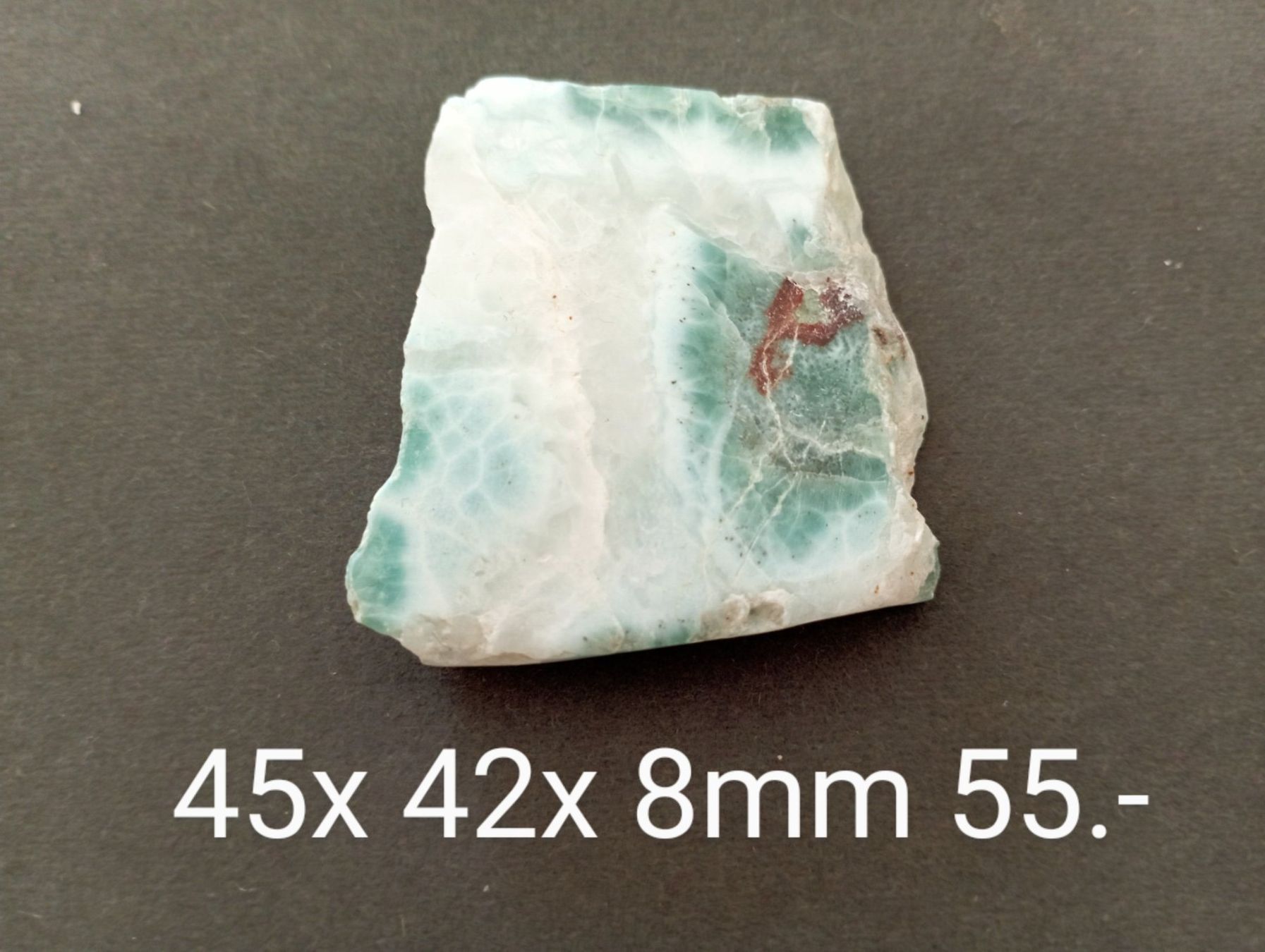 Pietre preziose: Schöne LARIMAR -Platte 45x42x8 mm – Nuovo (secondo la descrizione) da St. Gallen venduto da nataraj
