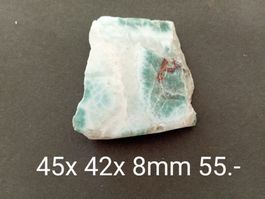 Schöne LARIMAR -Platte 45x42x8 mm