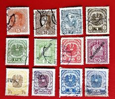 ÖSTERREICH KAISER KUK DEUTSCH-ÖSTERREICH AUS 1908 - 1920 GE.