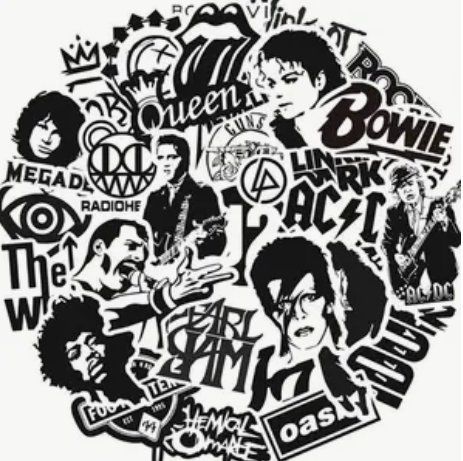 Sticker: 25 sticker Aufkleber Rock – Nuovo e nell'imballaggio originale da Dintikon venduto da Vexi