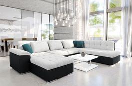 Wohnlandschaft Sofa mit Bettkasten und Schlaffunktion