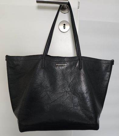 Sac cabas Dsquared2 noir en cuir