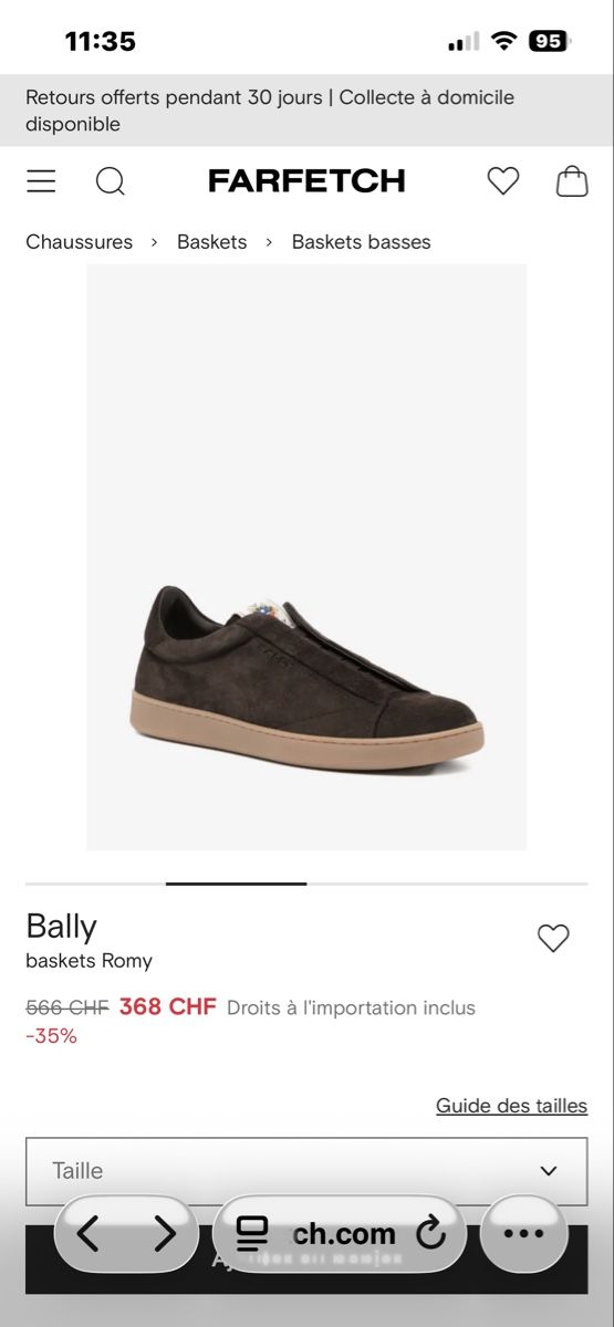 Bally Chaussures hommes: Bally baskets Romy 39.5 – Neuf (Voir description) à La Chaux-de-Fonds par AntonioB04 1