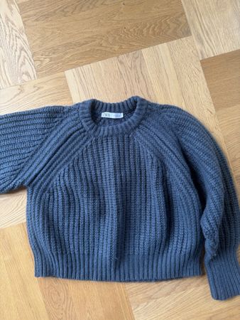 Blaue Zara Strickpullover Gr. M, warm