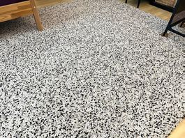IKEA Vindum Teppich 200x270cm schwarz-weiss-grau