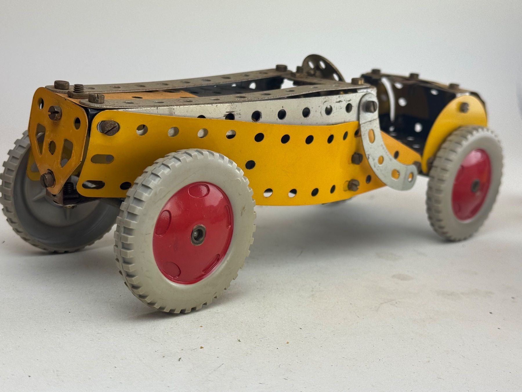 Meccano Kit di costruzioni: HA- Mecano ? Rennwagen gelb – Usato da Elm venduto da Wikmtz