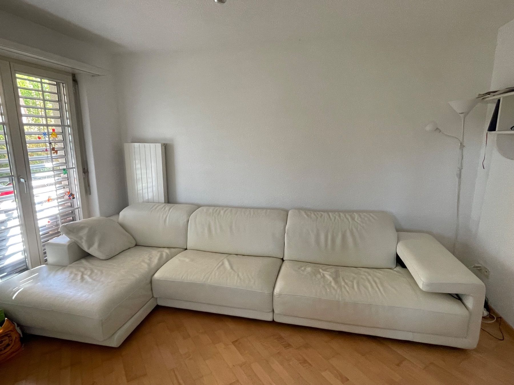 Natuzzi Divani: Natuzzi Weißes Echtleder Ecksofa – Usato da Henggart venduto da ste_sj2g 1