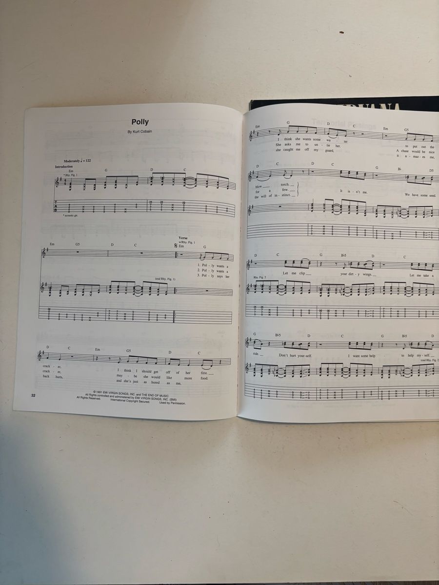 Bücher: 2x Partitions Nirvana - Nevermind / Bleach – Gebraucht aus Genève von sho_67qj 2