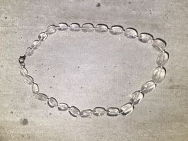 Ice Quartz  Bergkristall - Edelstein Halskette