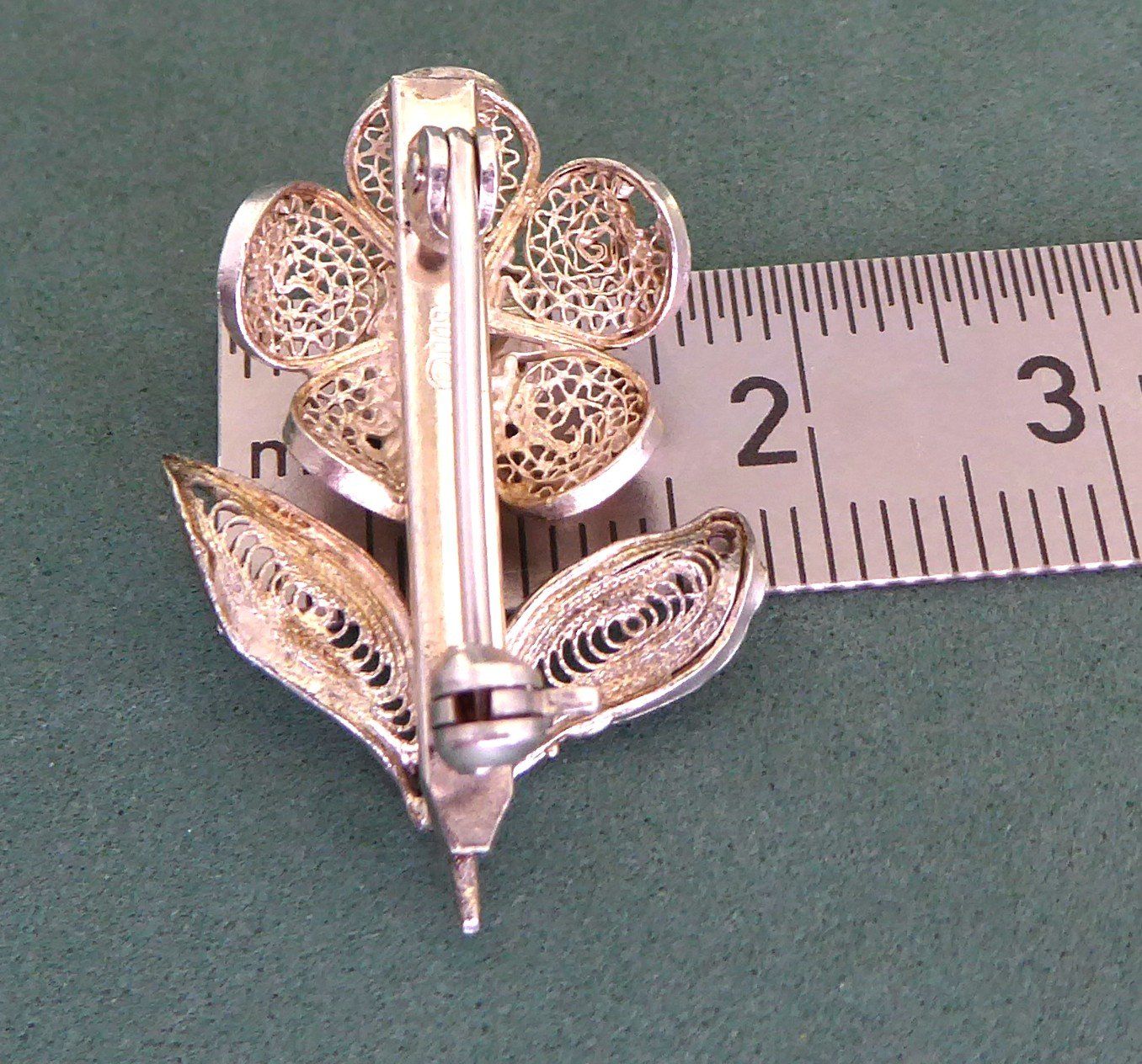Broches & Aiguilles: Filigrane Brosche 800 Silber vor 1985 – D'occasion à Muri AG par silvermouse007 2