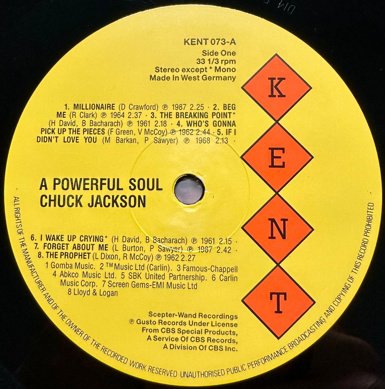 Dischi in vinile: Chuck Jackson - A Powerful Soul // LP: VG+; Sleeve: VG++ – Usato da Zürich venduto da saltbee 2