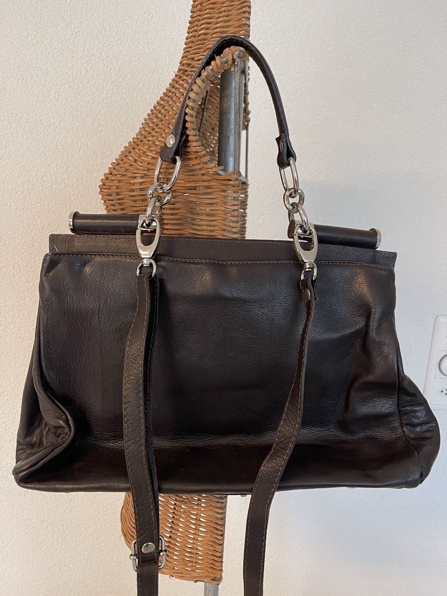 Borse da donna: Vintage Echtledertasche, schwarz – Usato da Spreitenbach venduto da R_1691 1